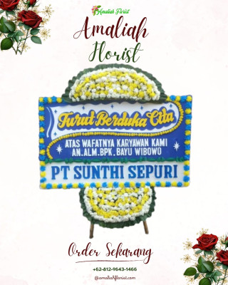 Papan Bunga Duka di Sunggal