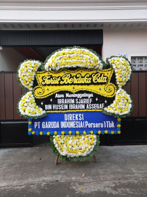 Papan Bunga Duka di Sunggal
