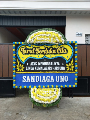 Papan Bunga Duka di Sunggal